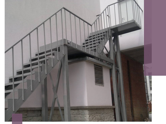 Монтаж пожарных лестниц под ключ в Краснокаменске с гарантией качества