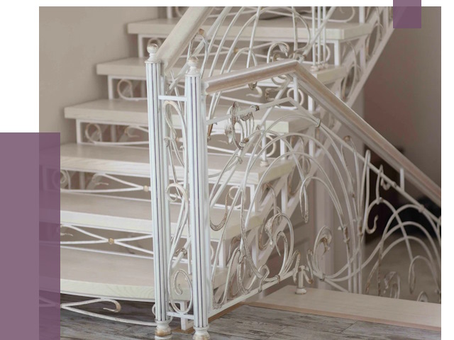 Изготовление кованых лестниц на заказ в Краснокаменске от 86879 руб. | ПРОЛЁТ-Ксн
