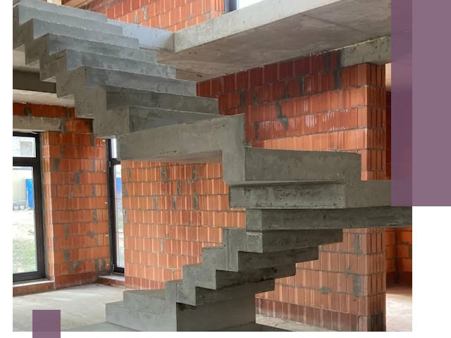 Изготовление бетонных лестниц под ключ в Краснокаменске