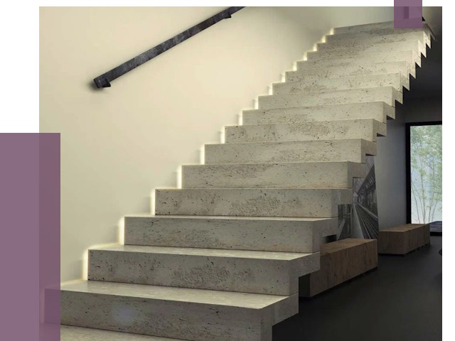 Облицовка бетонных лестниц в Краснокаменске от 4599 руб/м2 