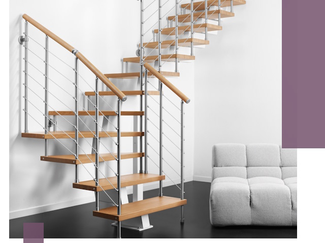 Модульные лестницы под ключ в Краснокаменске — монтаж и изготовление