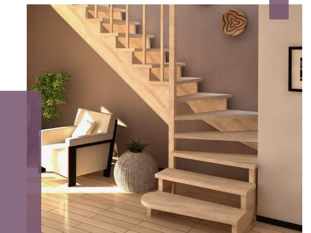 Изготовление Г-образных лестниц в Краснокаменске от 18909 руб. 