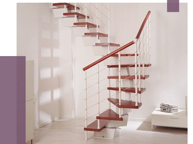 Изготовление лестниц на больцах в Краснокаменске от 9710 руб. | ПРОЛЁТ-Ксн