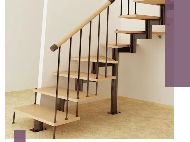 Монтаж лестниц на больцах в Краснокаменске — быстро и надежно