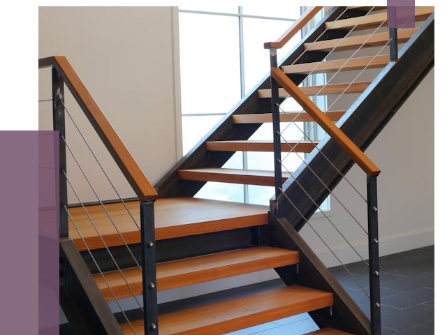 Изготовление лестниц на металлокаркасе в Краснокаменске от 18909 руб. | ПРОЛЁТ-Ксн