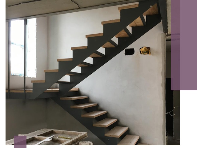 Изготовление лестниц на металлокаркасе в Краснокаменске от производителя