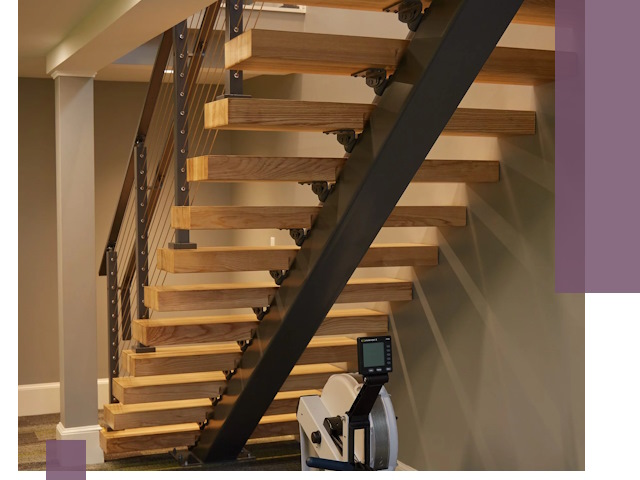 Лестницы на монокосоурах под ключ в Краснокаменске - изготовление и монтаж