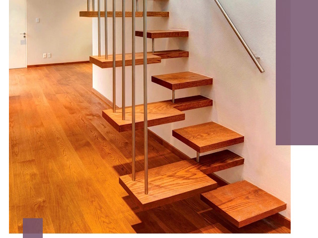 Лестницы «гусиный шаг» на заказ в Краснокаменске для узких пространств