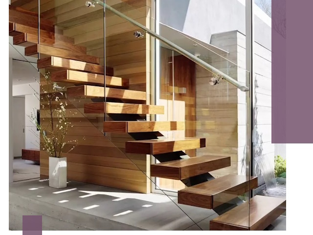 Современные лестницы на заказ в Краснокаменске — изготовление и монтаж