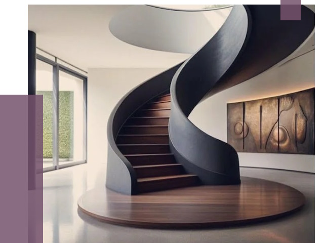 Элитные лестницы под заказ в Краснокаменске от 189089 руб. — ПРОЛЁТ-Ксн
