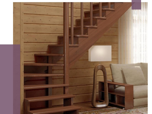 Лестницы эконом класса в Краснокаменске от 18244 руб. бюджетные решения