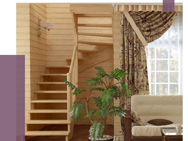 Лестницы для дачи в Краснокаменске от 75891 руб.  | ПРОЛЁТ-Ксн