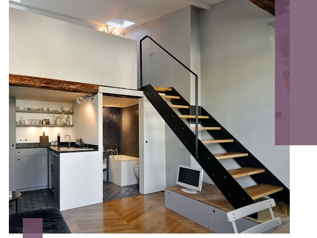 Лестницы на антресоль под ключ в Краснокаменске — изготовление и монтаж