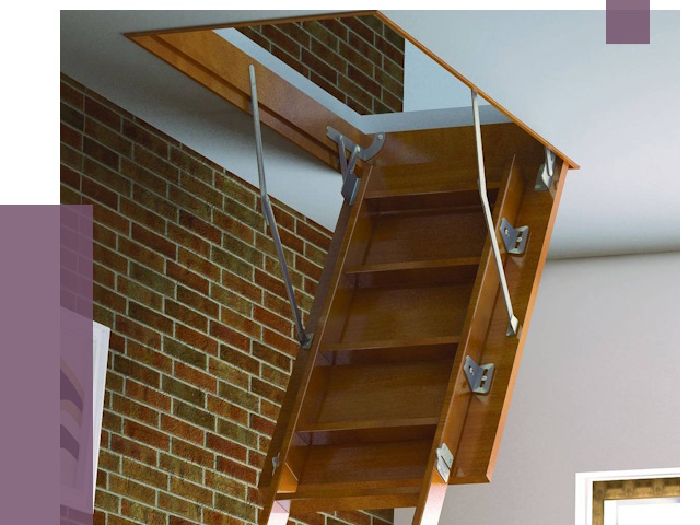 Установка чердачной лестницы в Краснокаменске от 7819 руб. | ПРОЛЁТ-Ксн