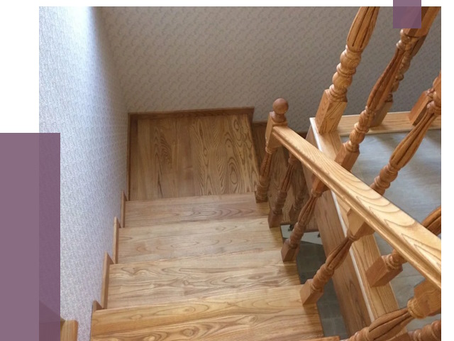 Сосновые лестницы в Краснокаменске под ключ от 8075 руб.  | ПРОЛЁТ-Ксн