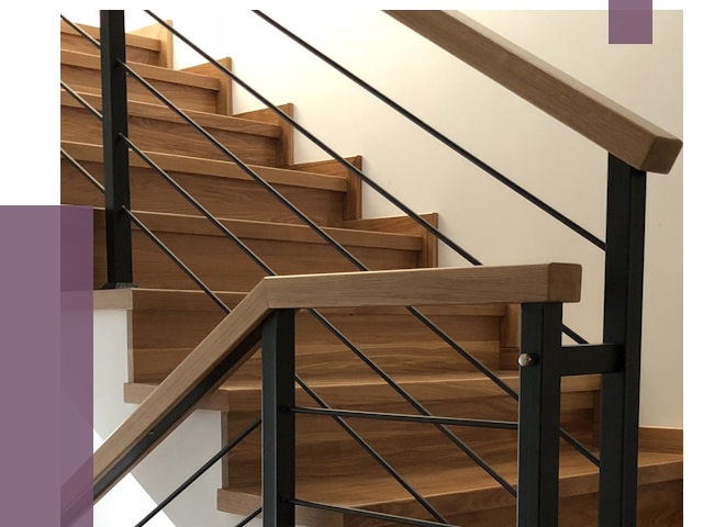 Обшивка металлической лестницы деревом в Краснокаменске от 4344 руб.
