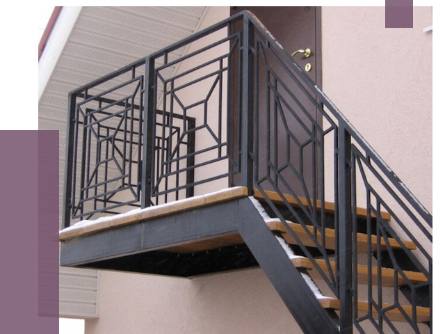 Металлические перила в Краснокаменске от 4293 руб.  | ПРОЛЁТ-Ксн