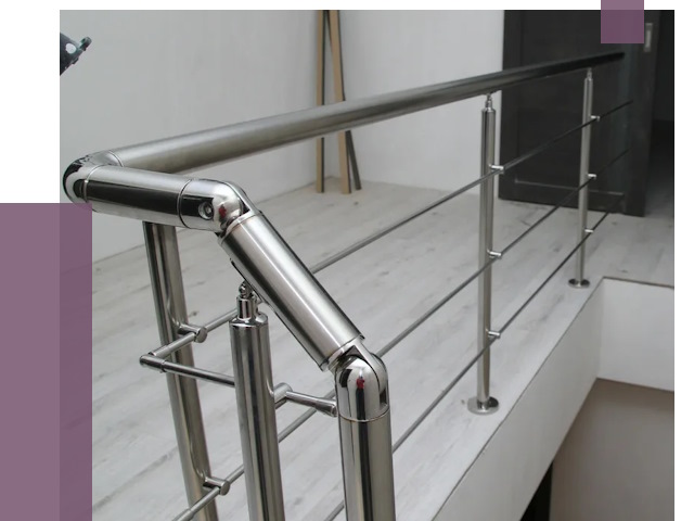 Перила из нержавеющей стали в Краснокаменске от 8994 руб. под ключ | ПРОЛЁТ-Ксн