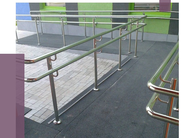 Ограждения пандусов в Краснокаменске от 4344 руб. монтаж | ПРОЛЁТ-Ксн