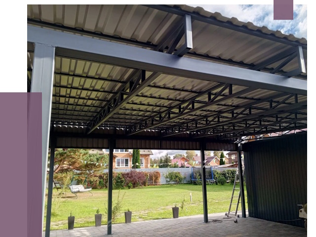 Монтаж навесов в Краснокаменске от 7359 руб. — установка навеса | ПРОЛЁТ-Ксн