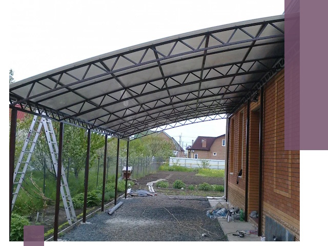 Профессиональный монтаж навесов под ключ в Краснокаменске