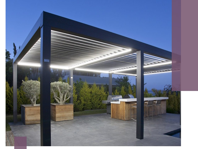 Навесы отдельно стоящие под ключ в Краснокаменске из металла и поликарбоната