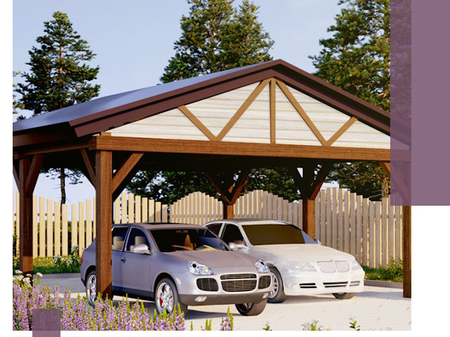 Навесы для автомобиля в Краснокаменске — изготовление и монтаж