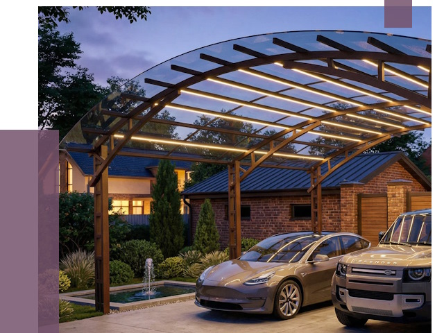 Металлические навесы в Краснокаменске от 12674 руб. под ключ — ПРОЛЁТ-Ксн