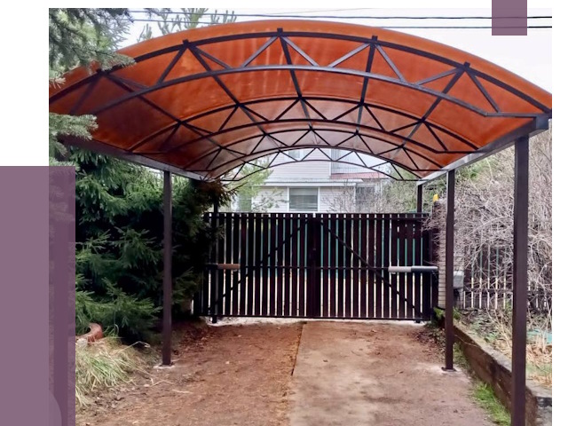 Арочные навесы в Краснокаменске от 12725 руб. — изготовление и монтаж | ПРОЛЁТ-Ксн