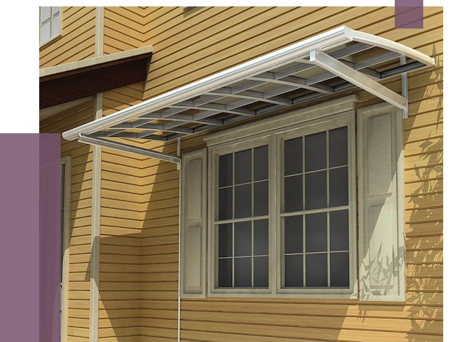 Козырьки над окнами в Краснокаменске от 7615 руб. — монтаж, покупки | ПРОЛЁТ-Ксн