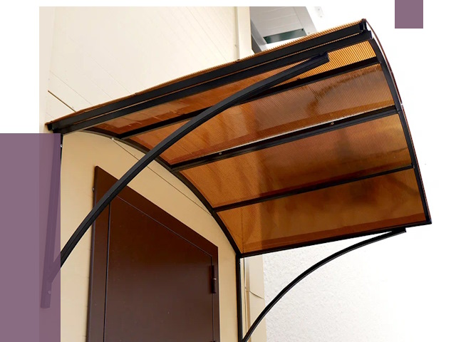 Недорогие козырьки в Краснокаменске от 7584 руб.  | ПРОЛЁТ-Ксн