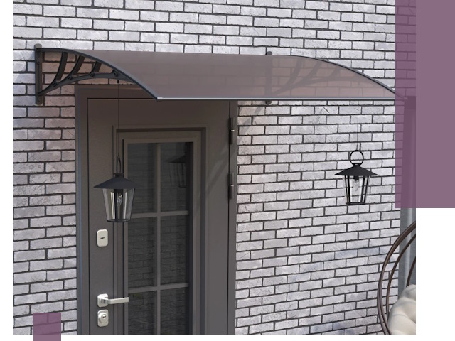 Недорогие козырьки и навесы под ключ в Краснокаменске