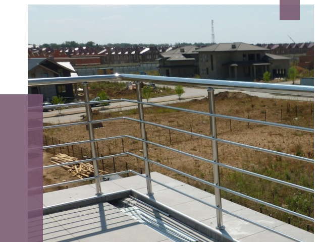 Парапеты из нержавеющей стали в Краснокаменске от 7972 руб. за м² | ПРОЛЁТ-Ксн