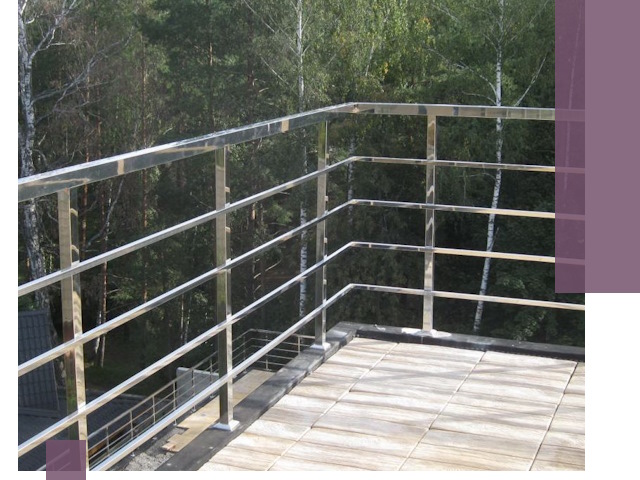 Парапеты из нержавеющей стали в Краснокаменске — изготовление и монтаж