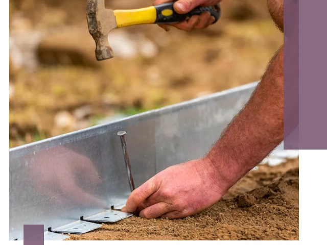 Монтаж металлических бордюров в Краснокаменске быстро и качественно