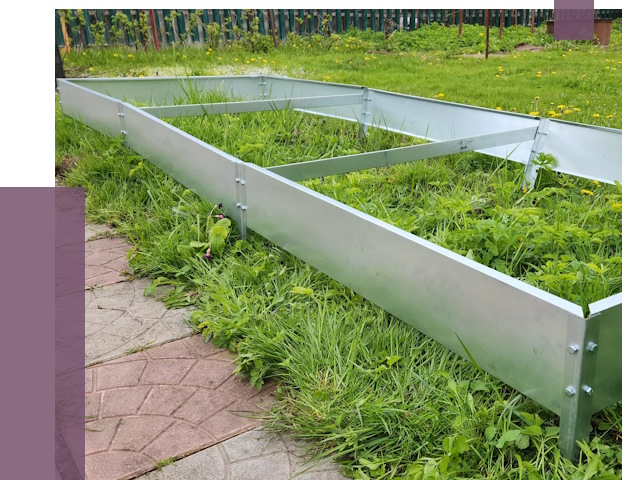 Металлические бордюры для грядок в Краснокаменске от 1789 руб. 