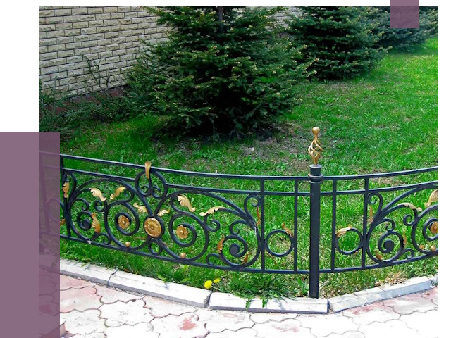 Кованые газонные ограждения в Краснокаменске от 7615 руб. — ПРОЛЁТ-Ксн